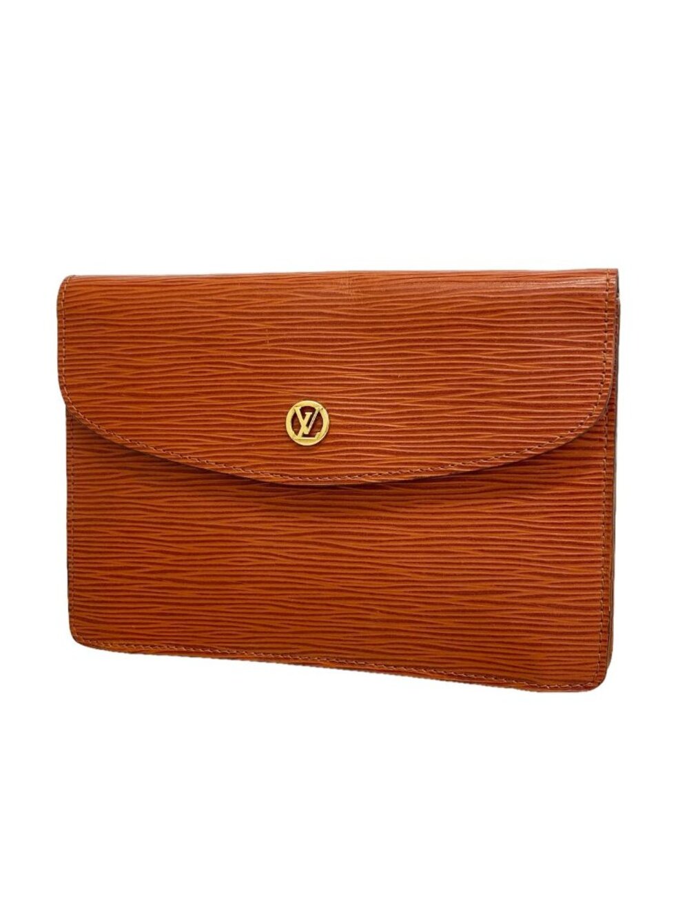 Louis Vuitton Clutch Epi Montaigne Kenya Brown